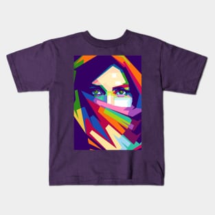 Girl POP ART Kids T-Shirt